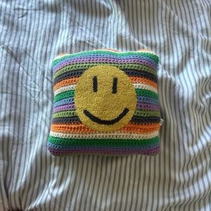 Urban Outfitters Home Smiley Pillow